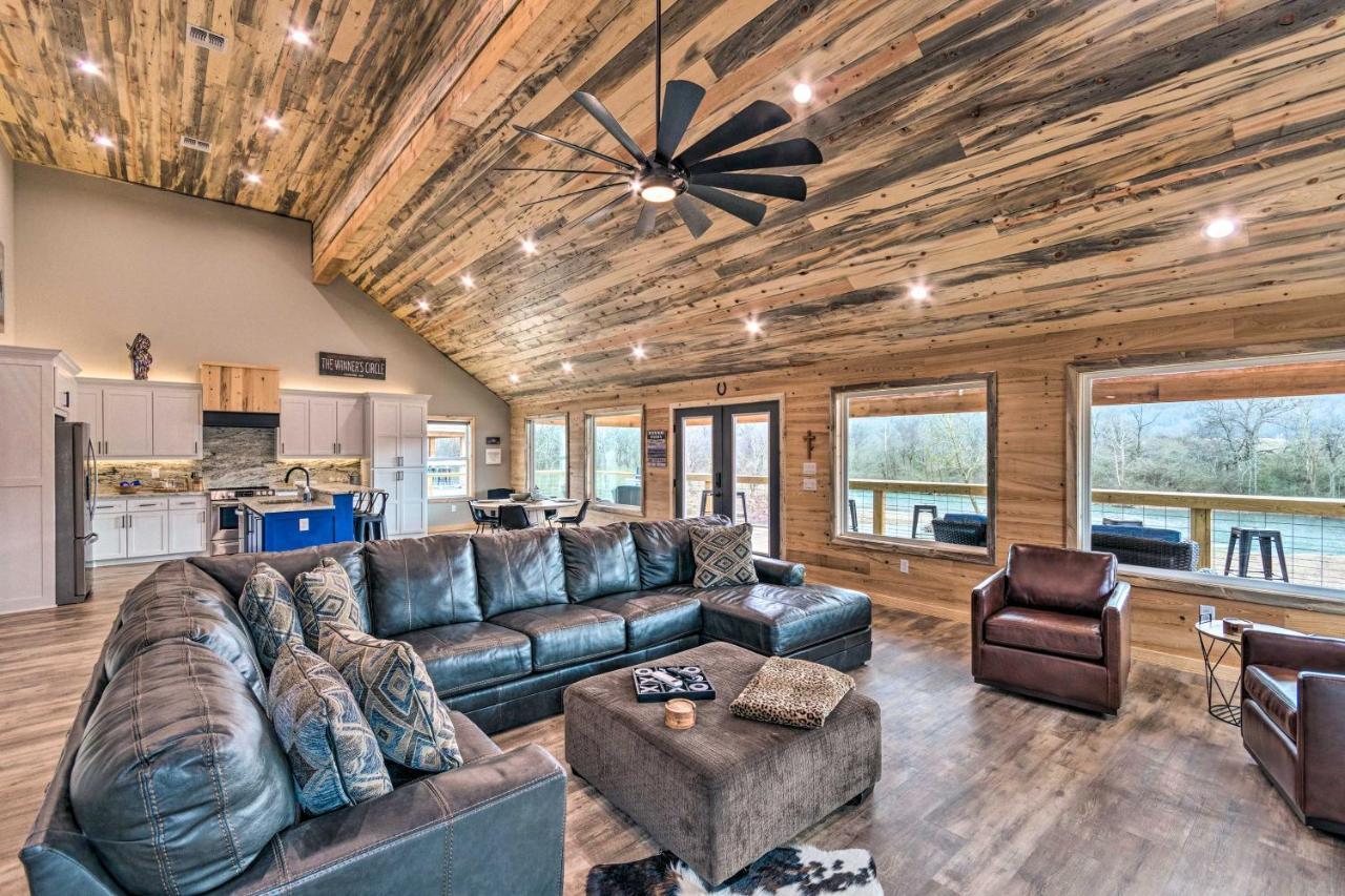 Upscale Riverfront Home With Beach And Fire Pit! Glenwood Екстер'єр фото