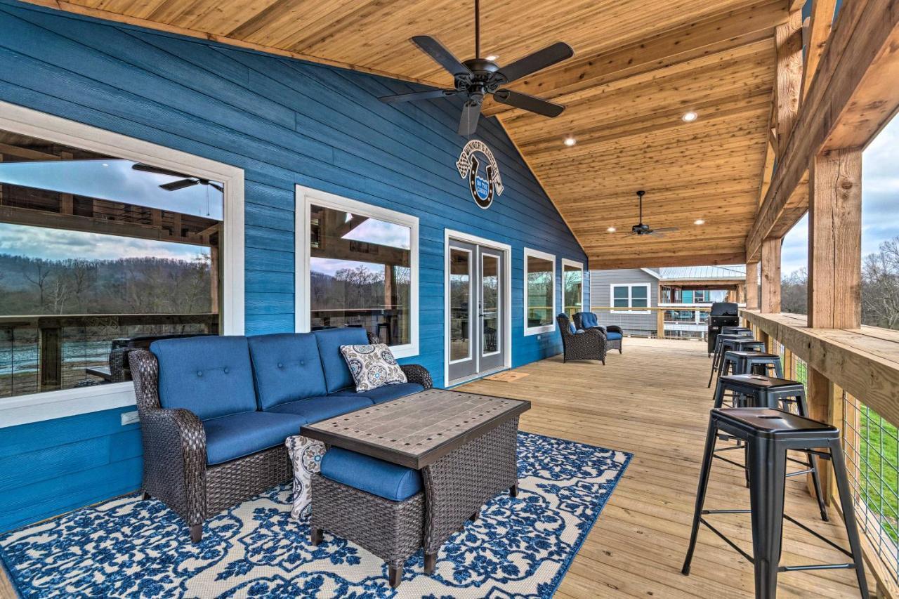 Upscale Riverfront Home With Beach And Fire Pit! Glenwood Екстер'єр фото